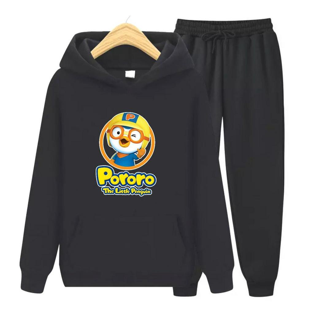 FenishaStore PORORO LITTLE PENGUIN Sweater Hoodie Atasan Dan Setelan Anak  Usia 4-14 Tahun Bisa Bayar Ditempat COD