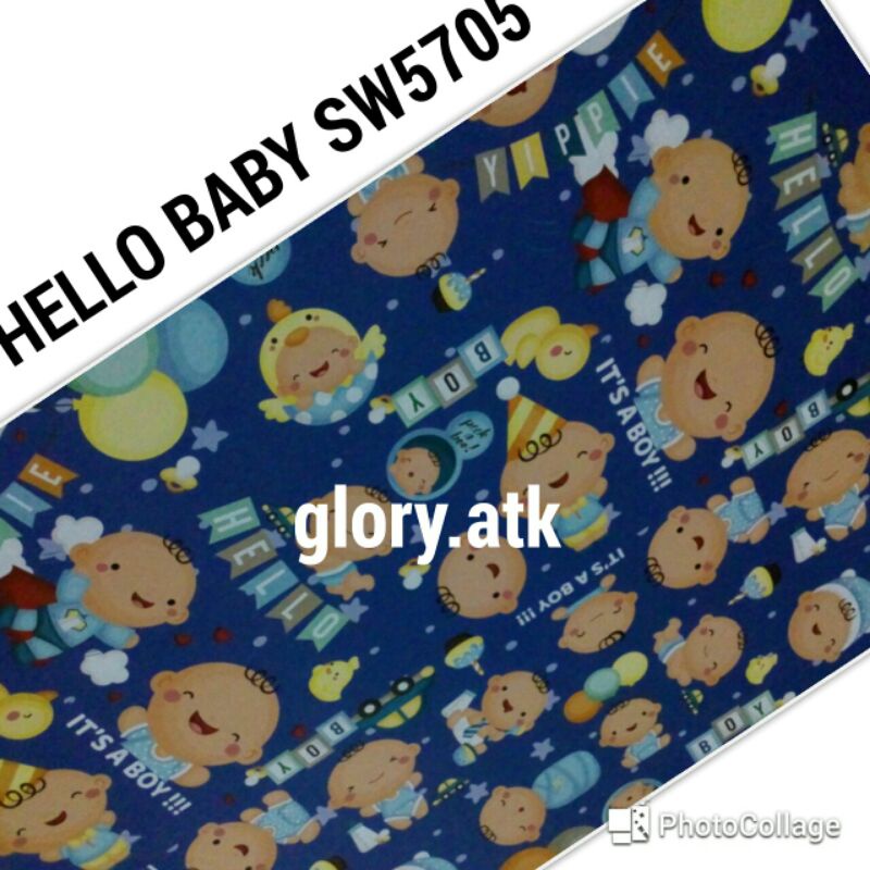 

KERTAS KADO SANSAN WAWA/SANWA HELLO BABY BOY SW5705