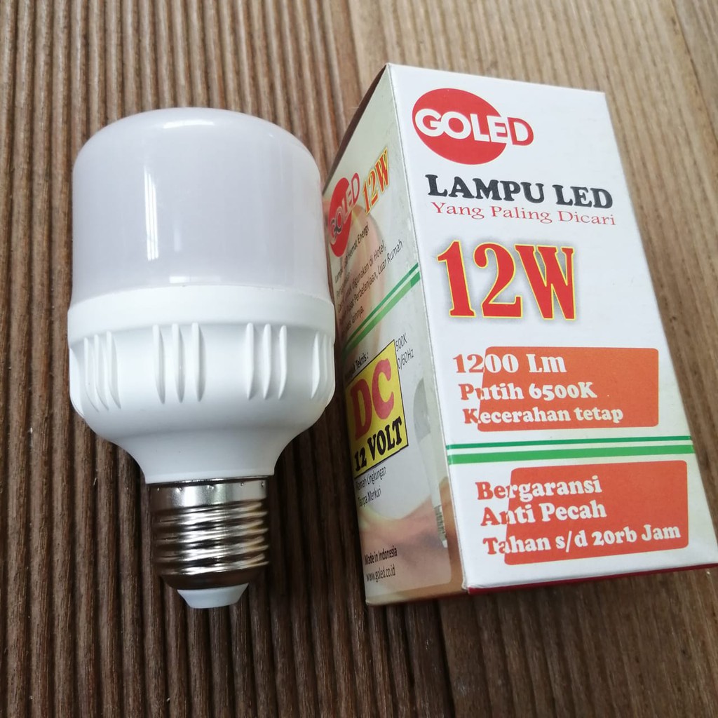 Lampu LED DC 12V 9W 12W 15W 9 watt 12 watt 15 watt Terang lampu bohlam bulb bisa pakai aki accu