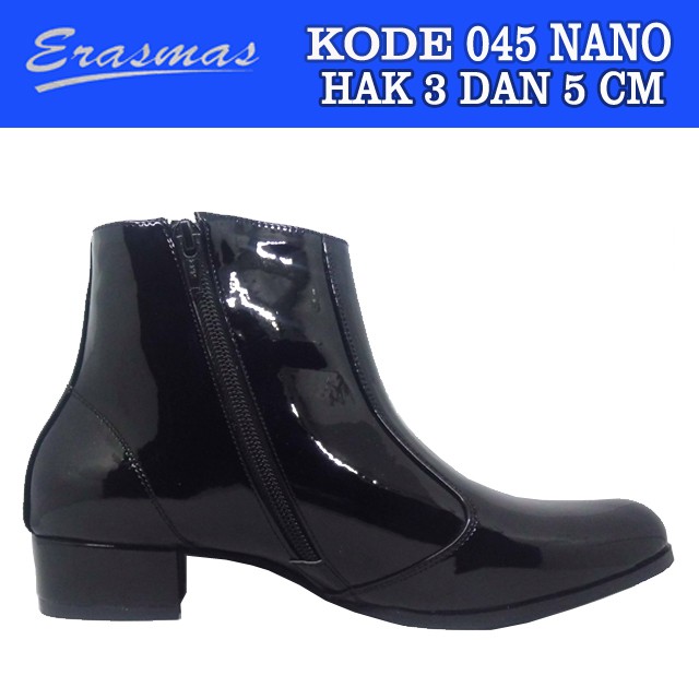 Sepatu Boot PDL Sus 045 Erasmas Resleting Bulat POLWAN Kowad DISHUB POL PP SIPIR Secwan Security