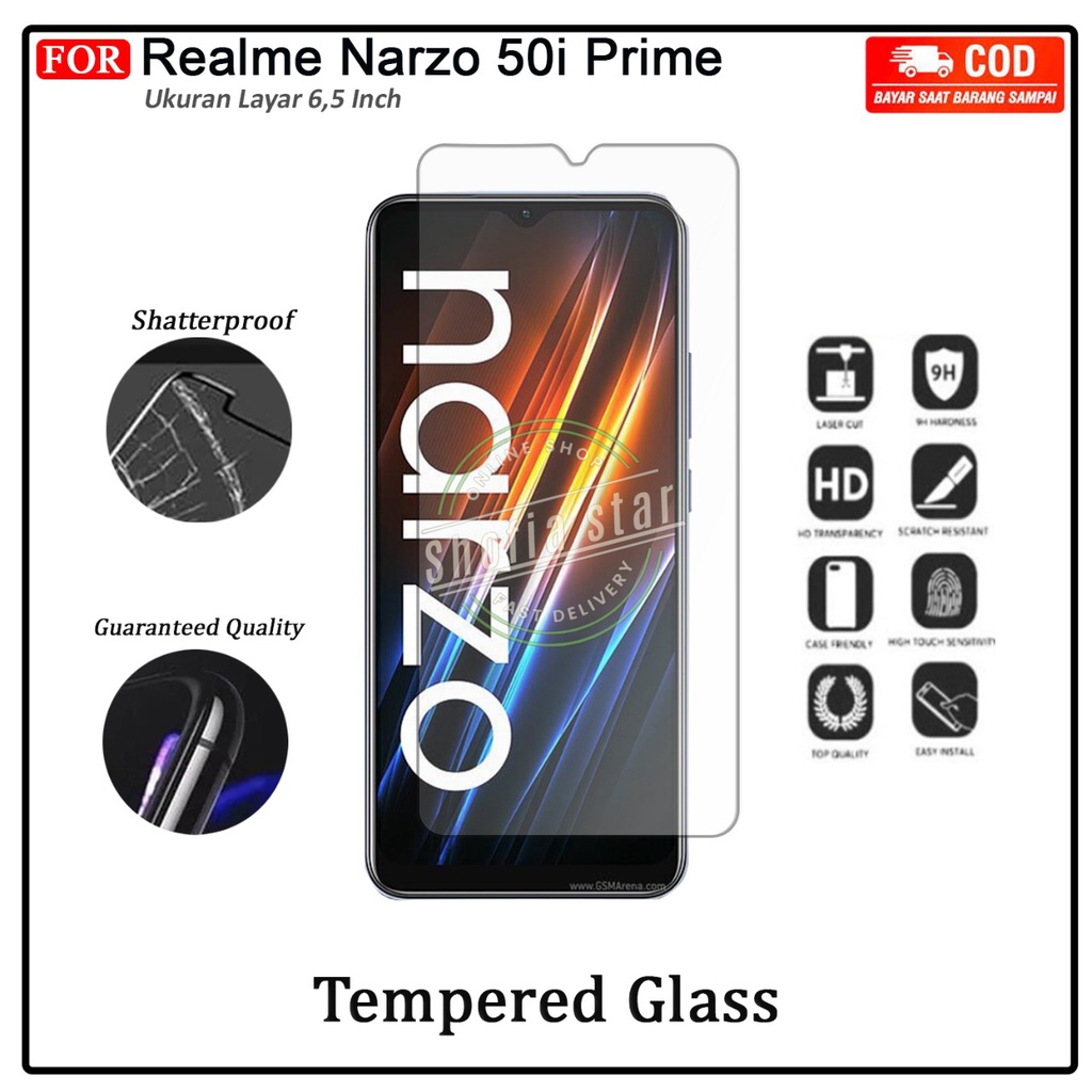 Tempered Glass AG Matte Realme Narzo 50i Prime Tg Layar Anti Glare Kaca Full Cover