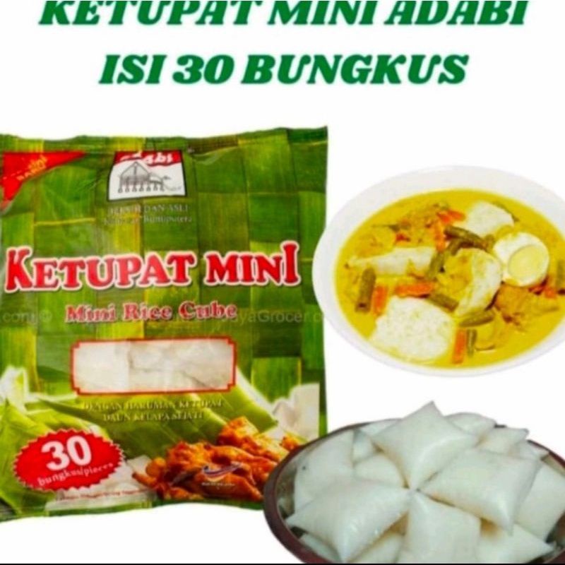 

lontong ketupat mini adabi isi 30 bungkus