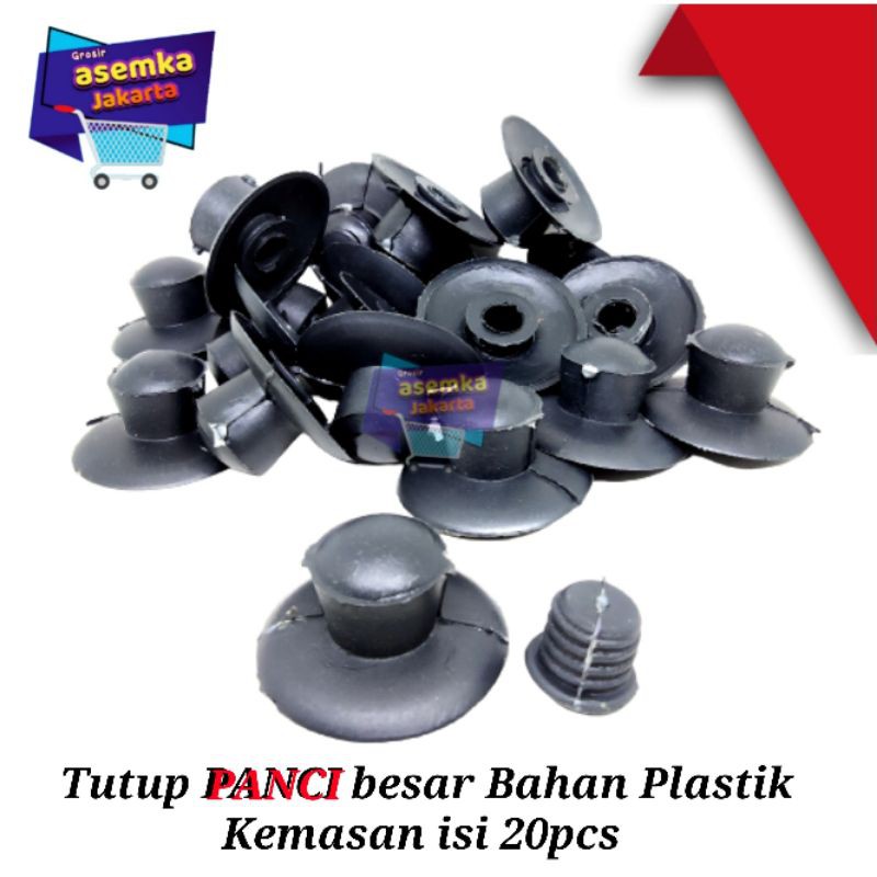 Gagang Tutup Panci anti panas Besar Bahan Plastik Model Mur kemasan 20pcs Grosir