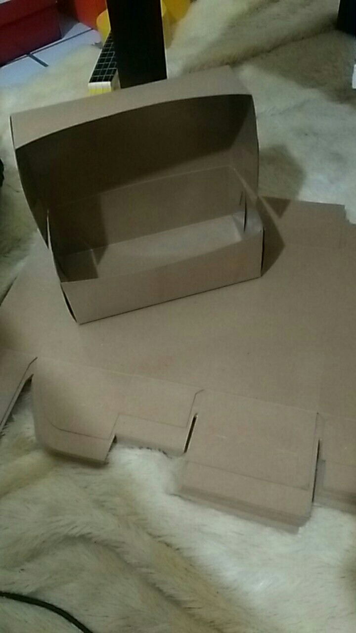 Fondly Made L 25 Pcs Laminasi Kraft Box 20 X 10 X 7 Cm