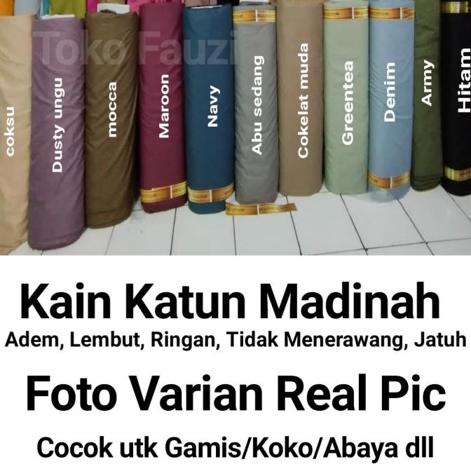 Kain Katun Madinah Premium Meteran / Cotton Madinah Super