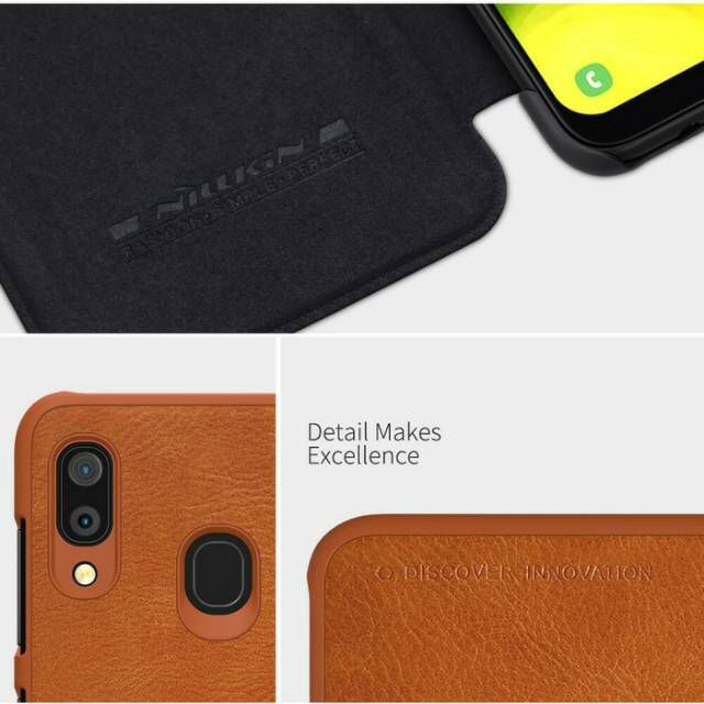 SAMSUNG GALAXY A20/A30 NILLKIN QIN LEATHER CASE ORIGINAL