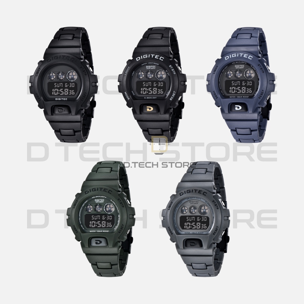 Jam Tangan DIGITEC ORIGINAL Rantai Resin DG-5198R/DIGITEC DG-5198R ORIGINAL 100%