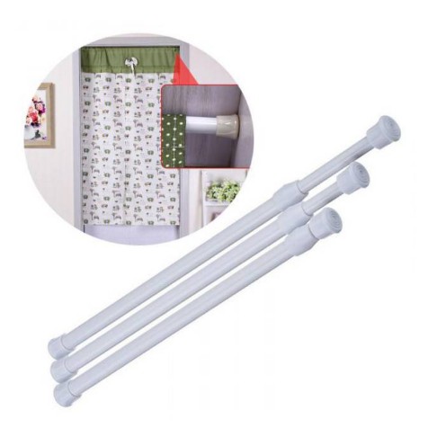 Gantungan Fleksibel 110-190Cm, Tongkat Fleksibel, Horden, Tirai gorden