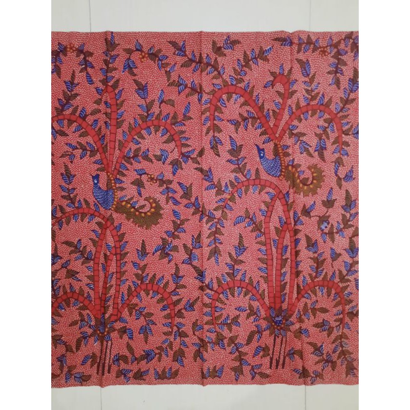 Batik Tulis Madura Full Tulis Asli Batik Indonesia Warna Merah