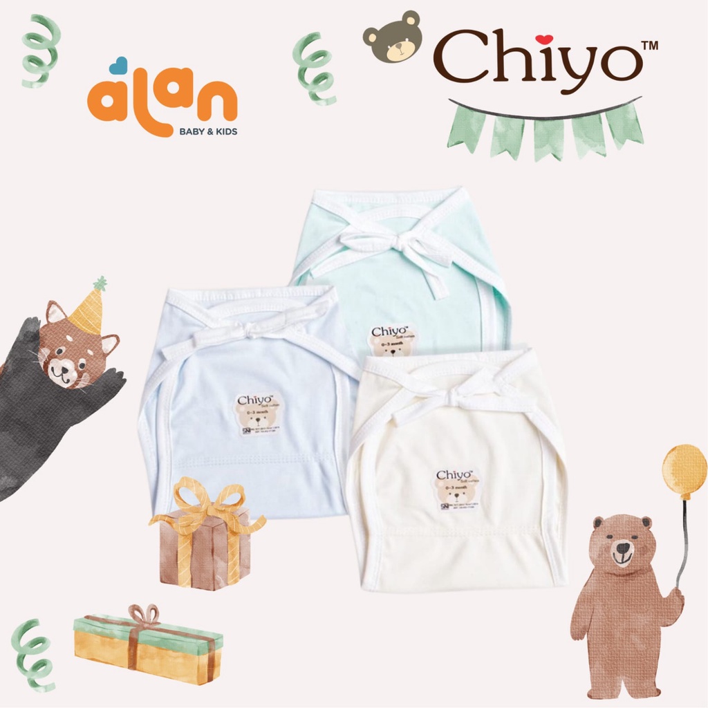 Chiyo Popok Tali Warna 0-3m isi 12pcs (CY-PKTW)