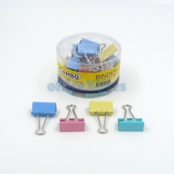 

Binder Clip - Binder Klip - Penjepit Kertas Warna Combo 200