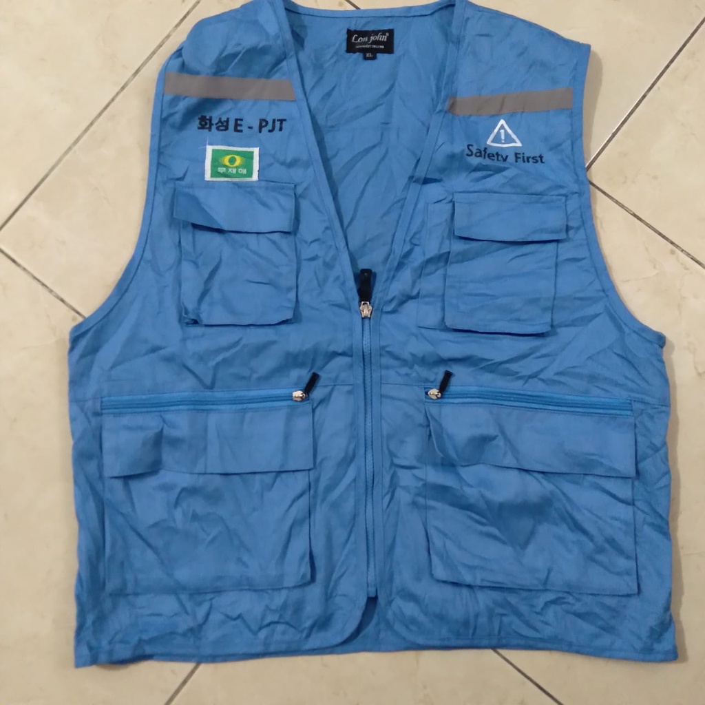 rompi biru pl original branded