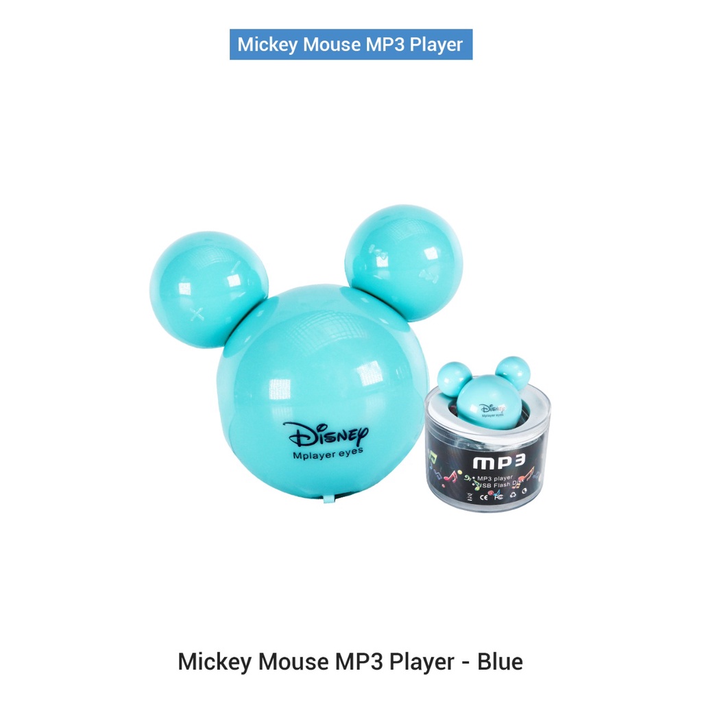 MP3 Player Mini Mickey Mouse Disney Free Headset