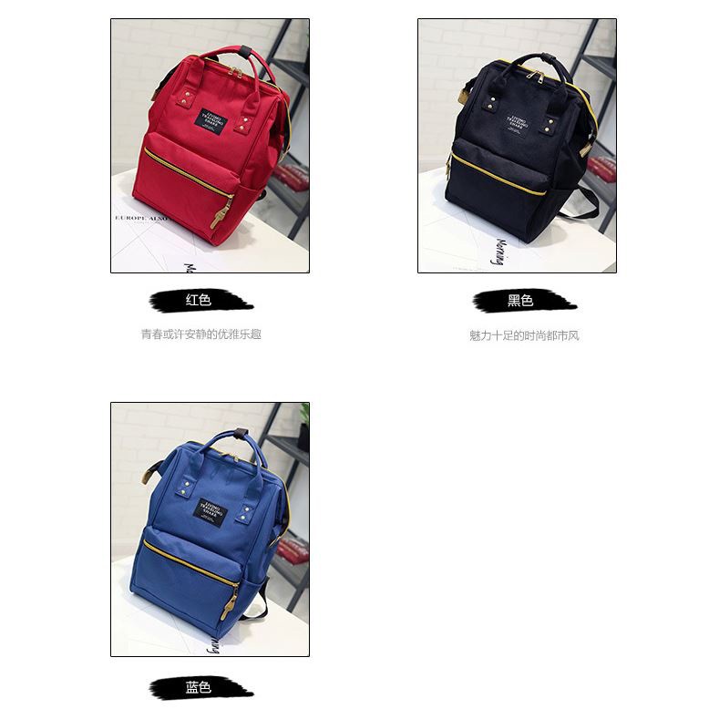 Tas Ransel Wanita Bahan Canvas Fashion Import - Model Anello Punggung