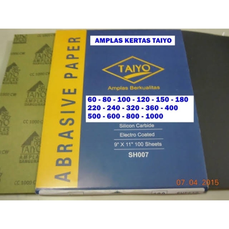 AMPLAS TAIYO / AMPLAS KERTAS LEMBARAN TAIYO