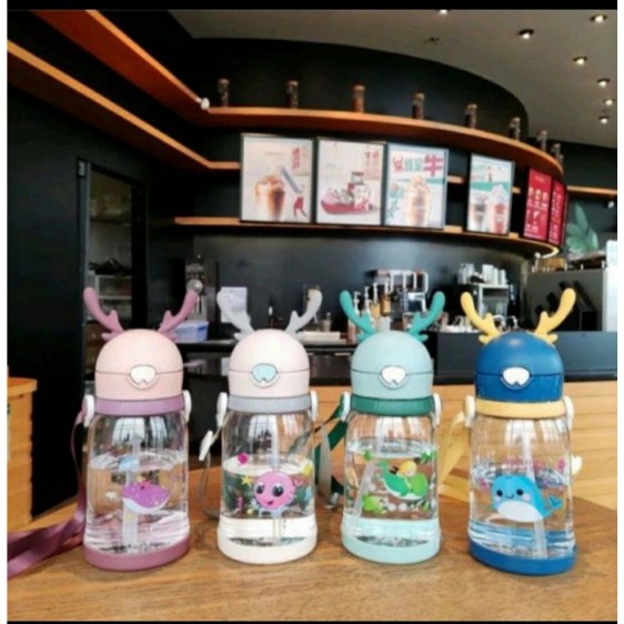 TERMURAH BOTOL MINUM ANAK/BOTOL MINUM TANDUK RUSA 550 ML
