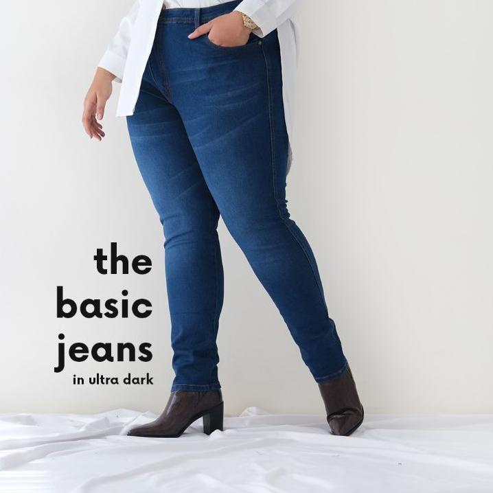 Terbaru.. BIGISSIMO THE BASIC STRETCH JEANS BIGSIZE