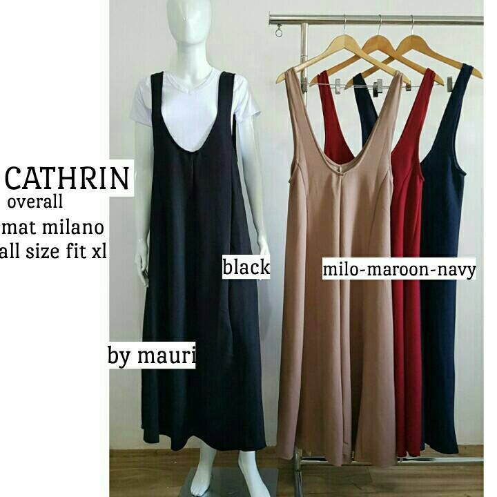SALE  SUPPLIER BAJU WANITA : CATHRIN OVERALL DRESS ORIGINAL