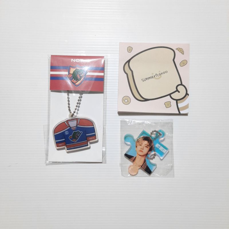 [OFFICIAL] Keyring NCT HAECHAN JAEMIN 90's Love Jersey Resonance pt.2 Puzzle Piece Reload key ring c