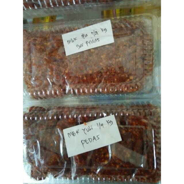 

HOME MADE SAMBEL PECEL NJEDIR 1/2kg
