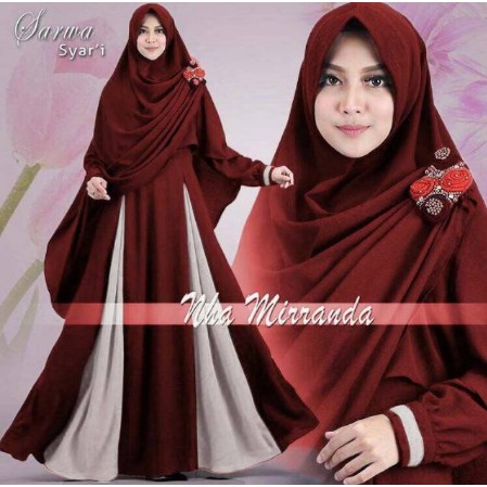 Baju Gamis Syari Terbaru 2019 Pakaian Wanita/ Pakaian Muslimah/ Seragam Buat Pengajian Muslim Qory