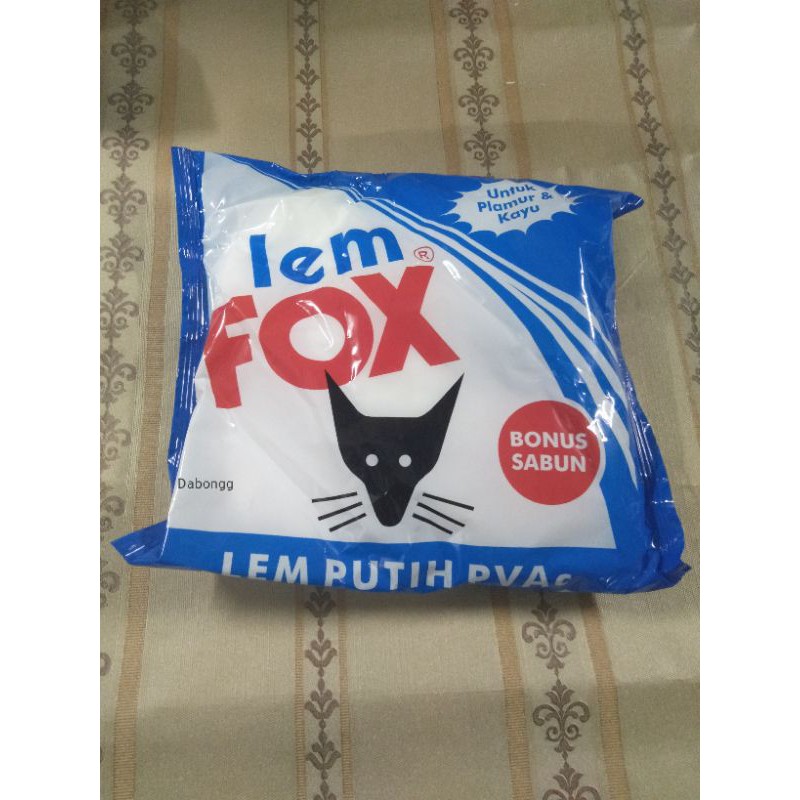 

Lem Fox Putih 600g/ Lem Fox Putih Sachet 600g/ Lem Fox Bungkus Biru/ Lem Putih PVAc/ Lem Slime