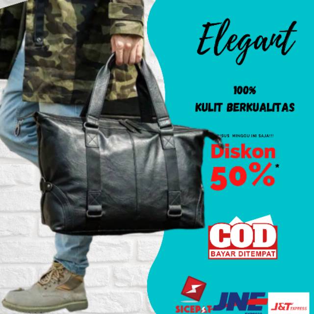 COD A77 Tas Travel Kulit Pria Tas Selempang Pria Kulit Tas Kulit Pria Tas Traveling Kulit Cowok