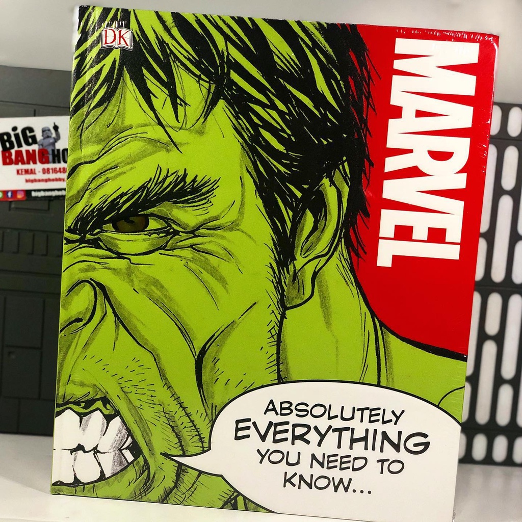DK BOOKS HARDCOVER TREASURY EDITION MARVEL - ABSOLUTELY EVERYTHING YOU NEED TO KNOW