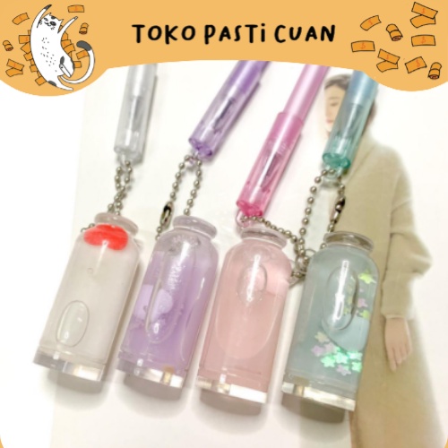 

pulpen pena gantungan susu air 4/8/12 pcs tinta hitam bisa COD keperluan anak sekolah termurah pen lucu imut bolpen fancy unik