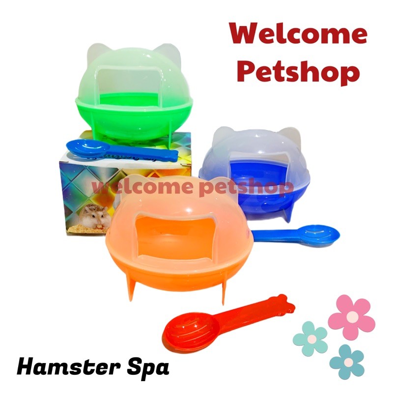 Hamster Spa / Tempat Mandi Hamster / Wadah Pasir Hamster