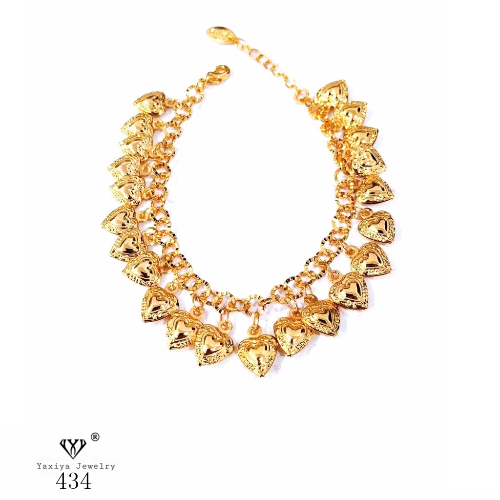 

Gelang Jurai love Perhiasan imitasi Gold Yaxiya Jewelry 434