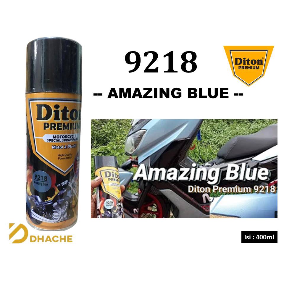 Cat Pilox Diton Premium 9218 Amazing Blue 400cc Biru Muda Metalik Pylox Pilok