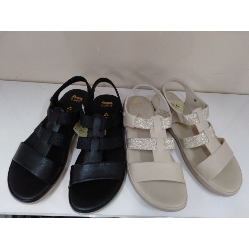 sandal kenip wanita bata comfit bahan sintetis