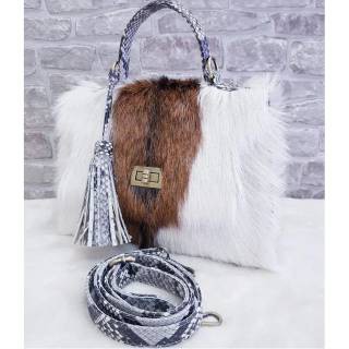 Tas kulit murah bulu kambing