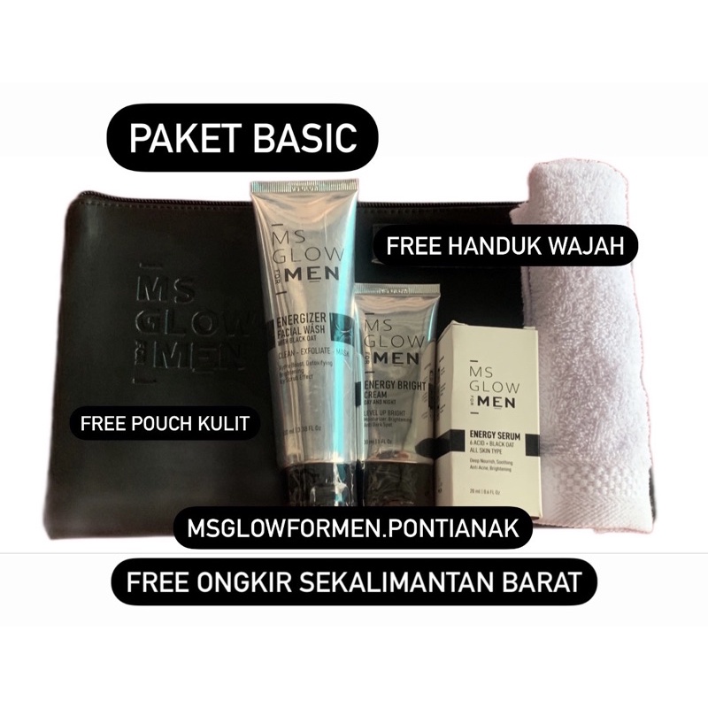 MS GLOW FOR MEN PAKET BASIC TERLENGKAP TERPERCAYA TERMURAH DAN KUALITAS PREMIUM ORIGINAL