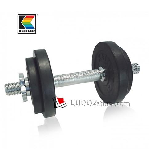 Kettler Dumbell 10Kg Rubberized Set Barbell Dumbel Barbel Karet Rubber