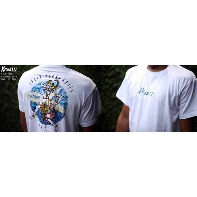 Kaos Hanoman Surf White