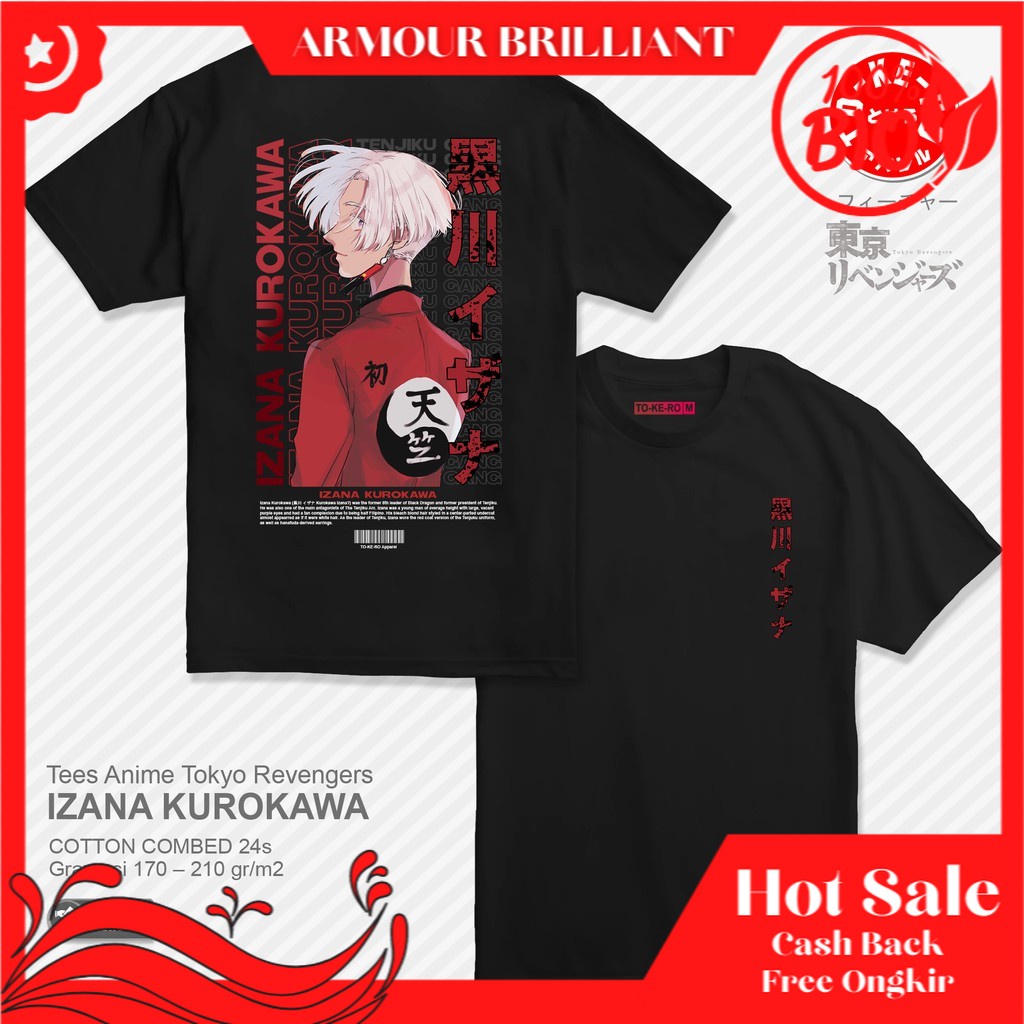 Kaos  Anime TOKYO REVENGERS - IZANA KUROKAWA [Ver.Black]