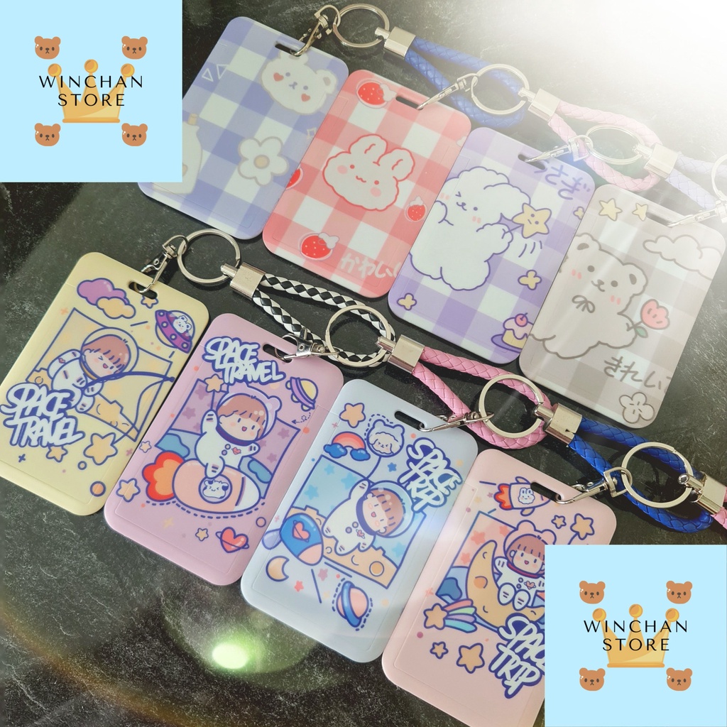 Photocard Holder Cute Keychain ID PC Case Gantungan Kpop Top Holder
