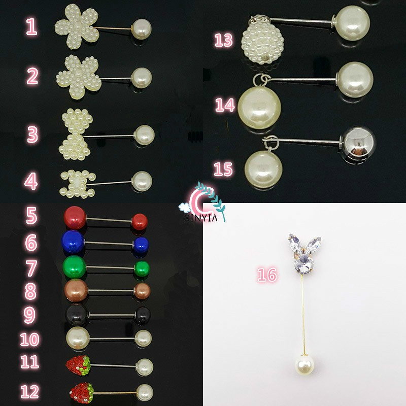 Aksesoris Fashion Murah Mutiara Bros Korea Bros Pearl Pin Brooch Berlian Wanita