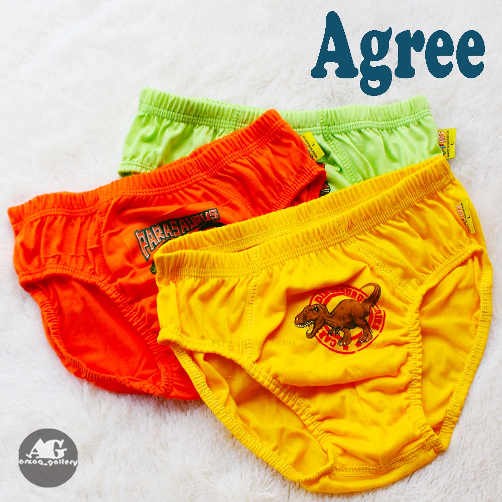 [ 3 pcs] CD Celana dalam anak laki laki   - Agree Kids AG 002