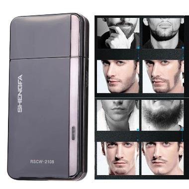 Shengfa Rechargeable Super Slim Stylish Shaver RSCW-2108 - Pencukur Kumis Jenggot Praktis