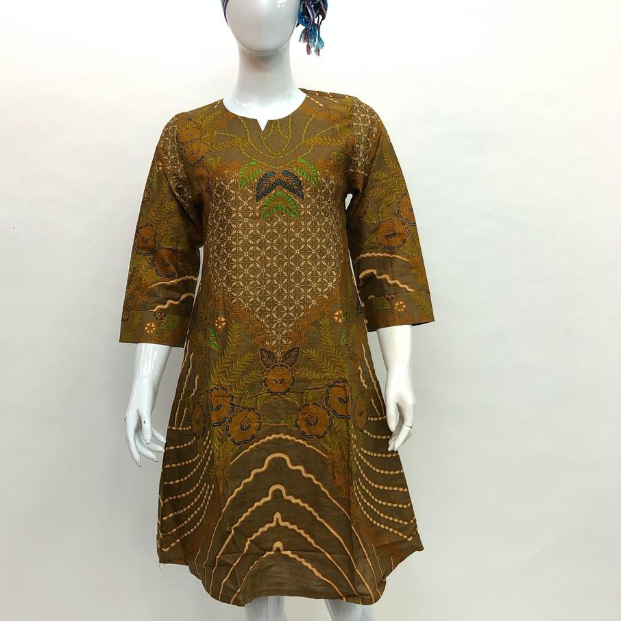 SALEE - PROMO DRES BATIK TUNIK WANITA SOGAN ATASAN BATIK USMAN SERAGAM BATIK GROSIR