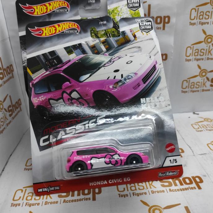 Hot Wheels Honda Civic EG Pink Hello Kitty Modern Classics Hotwheels