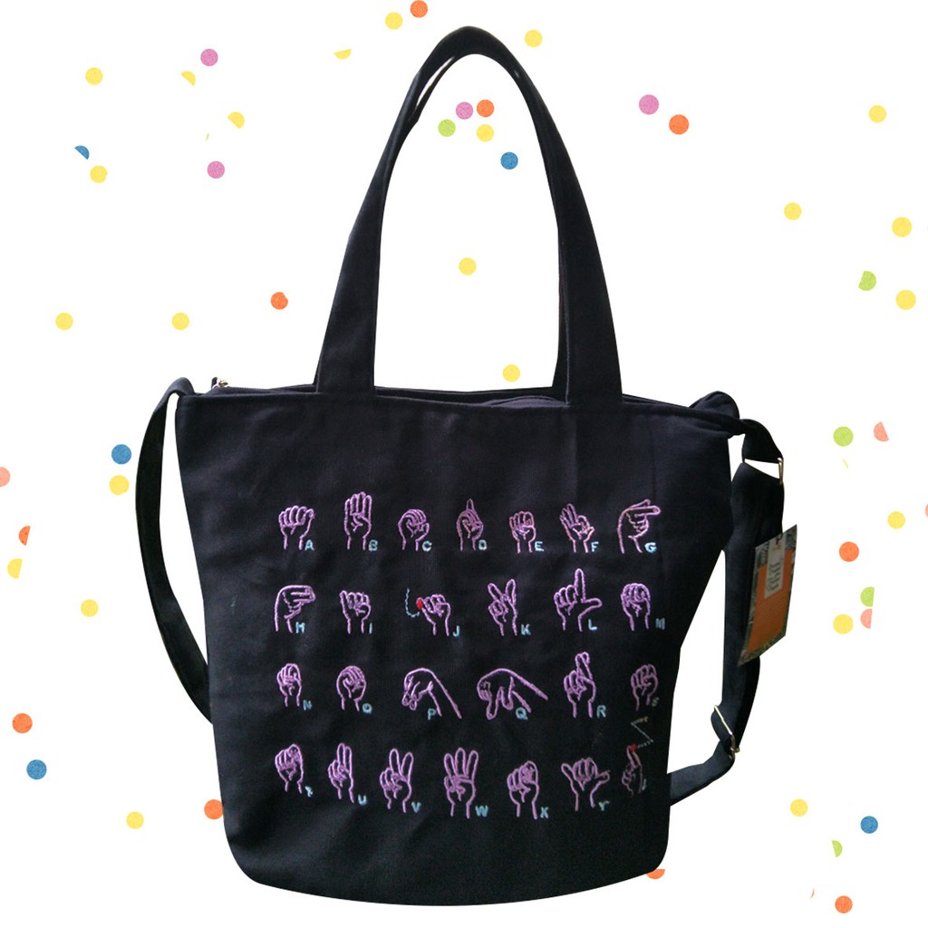 Precious One Tas Bahasa Isyarat Bordir