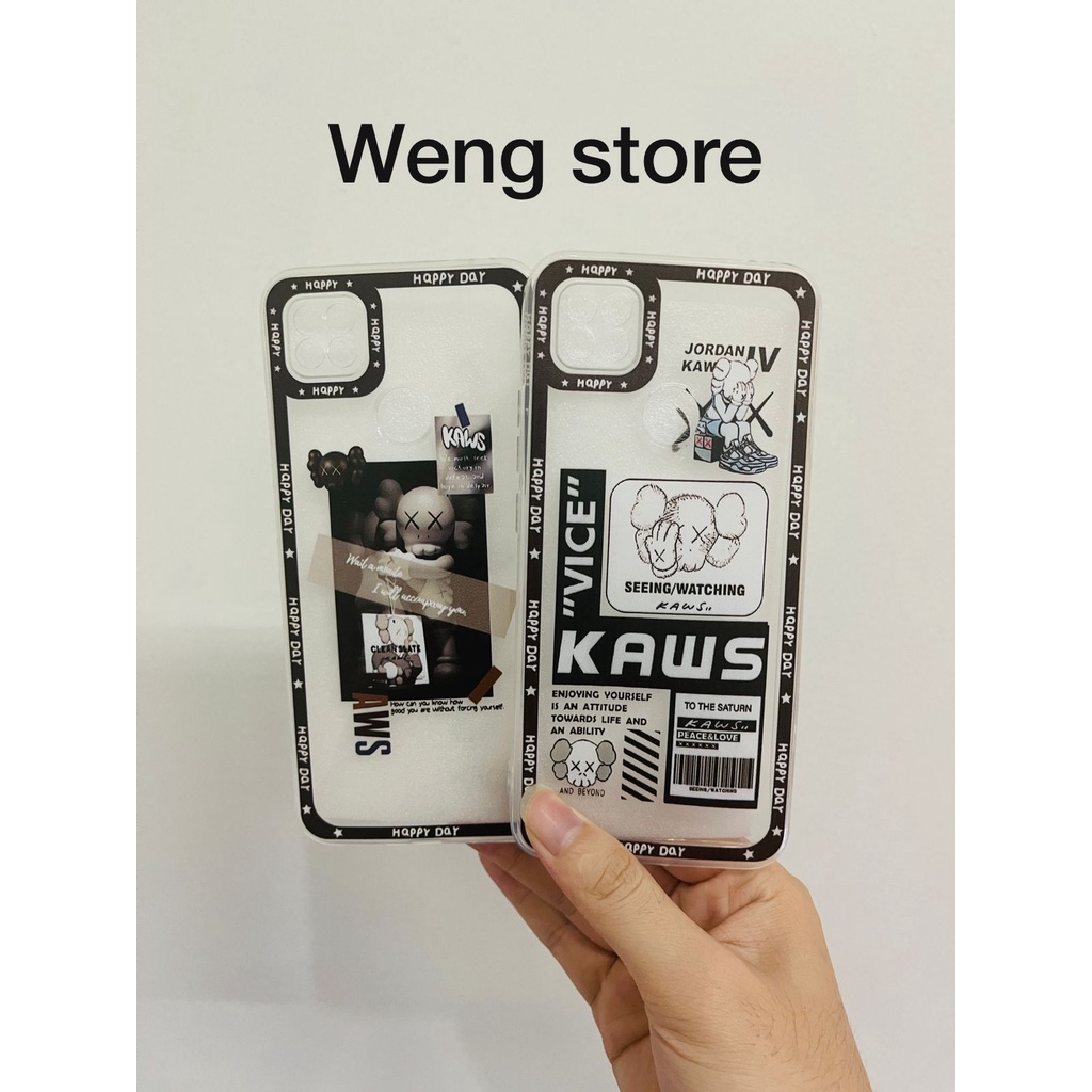 Softcase Clear Lens Motif Vice Kaws For Oppo Realme Vivo Xiaomi Samsung Infinix