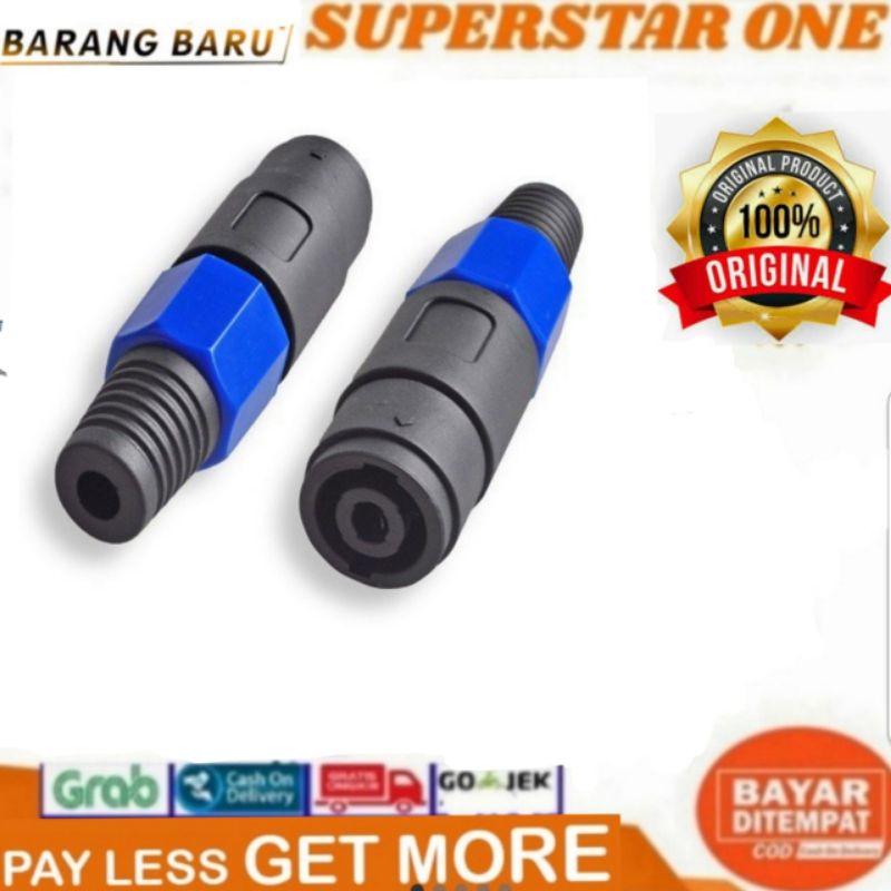 Jack Speakon Female XLR Audio speaker sambungan jack spikon adapter connectors kable..