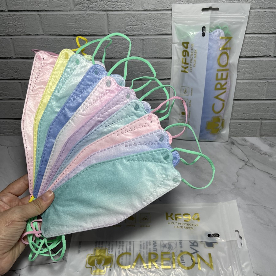 KF94 CAREION RAINBOW - MASKER KF94 CAREION GRADASI PELANGI