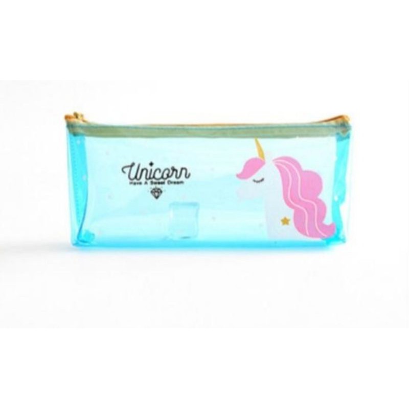 tempat pensil import unicorn/kotak pensil/kotak kosmetik