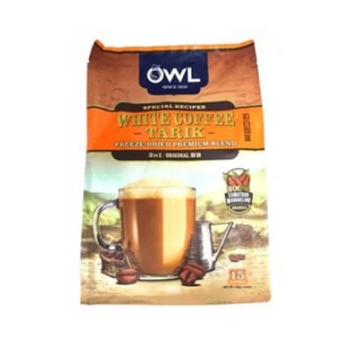 

#HANDCARRY Owl 3 In 1 White Coffee Tarik Original 15sX36g - UFOHCR1985